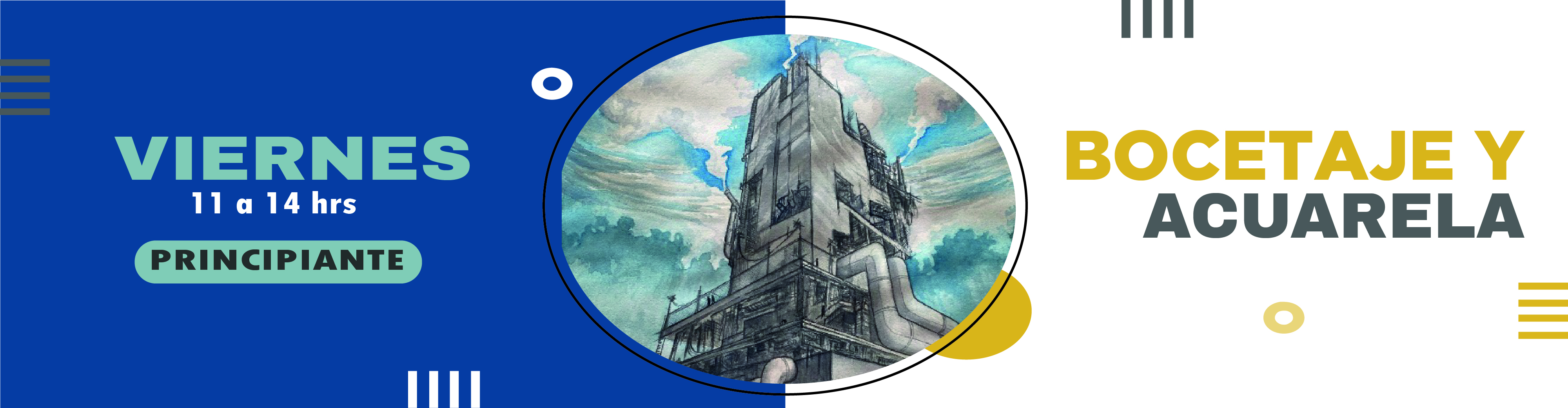 Bocetaje y acuarela